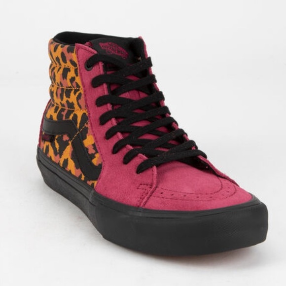 NEW Sk8 Hi Pro Punk Leopard Shoes Sneakers - Picture 2 of 7